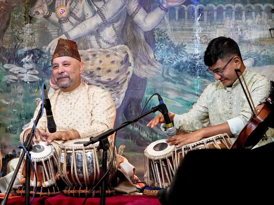 Jagannath performing tabla