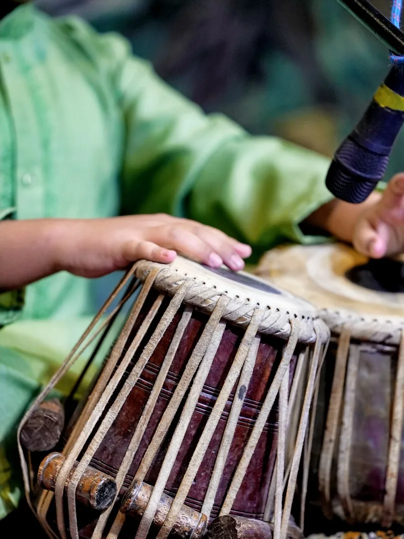 Jagannath teaching tabla class